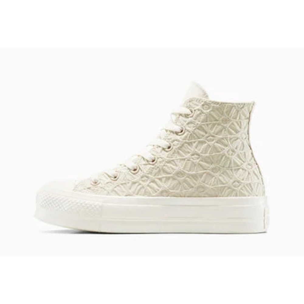 Converse CTAS Lift Hi Textured Dune/Egret Women's Sz 8 A13523C - Picture 2 of 8